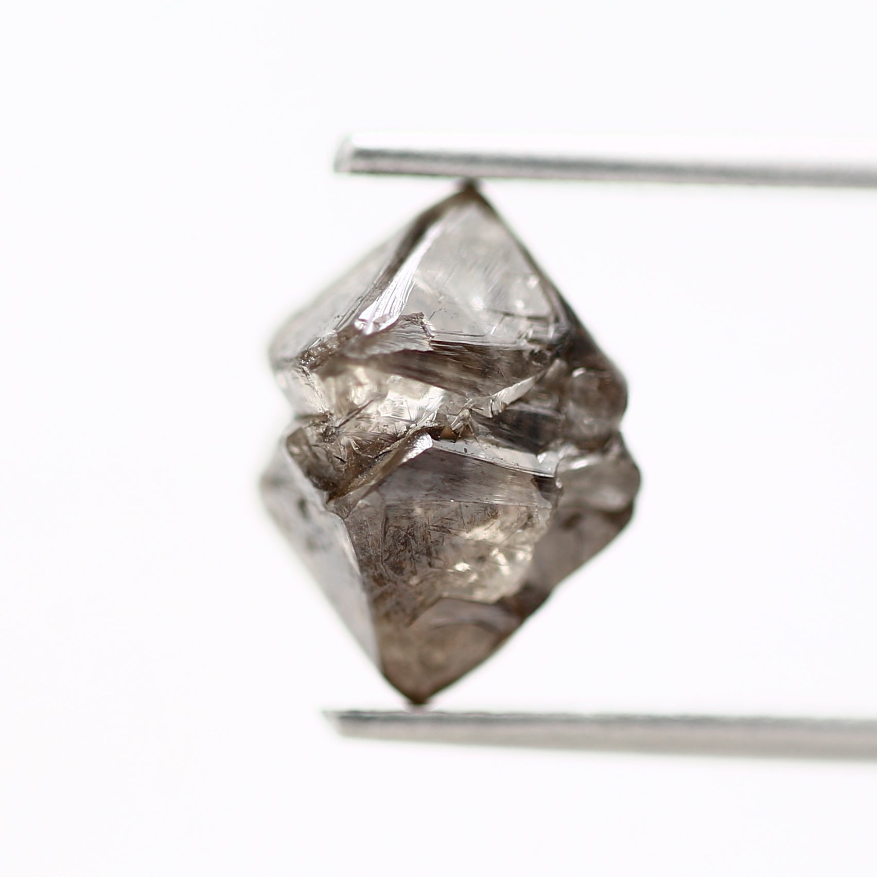 Octahedron Rough Natural Uncut Diamond Fancy Brown 3.56 Carat Raw Diamond for Engagement Ring SDM11041